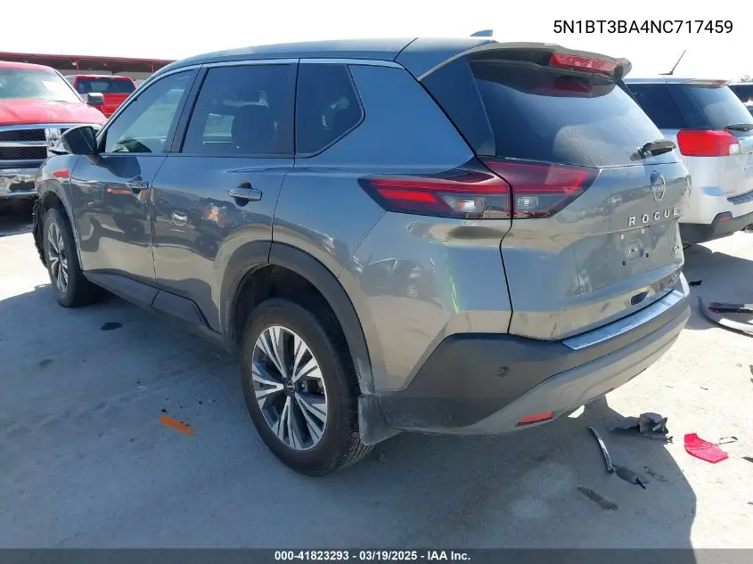 2022 Nissan Rogue Sv Fwd VIN: 5N1BT3BA4NC717459 Lot: 41823293