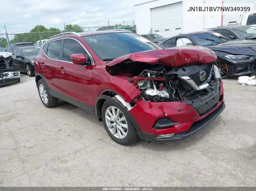 2022 Nissan Rogue Sport Sv Fwd Xtronic Cvt VIN: JN1BJ1BV7NW349359 Lot: 41985027