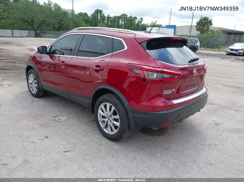 2022 Nissan Rogue Sport Sv Fwd Xtronic Cvt VIN: JN1BJ1BV7NW349359 Lot: 41985027