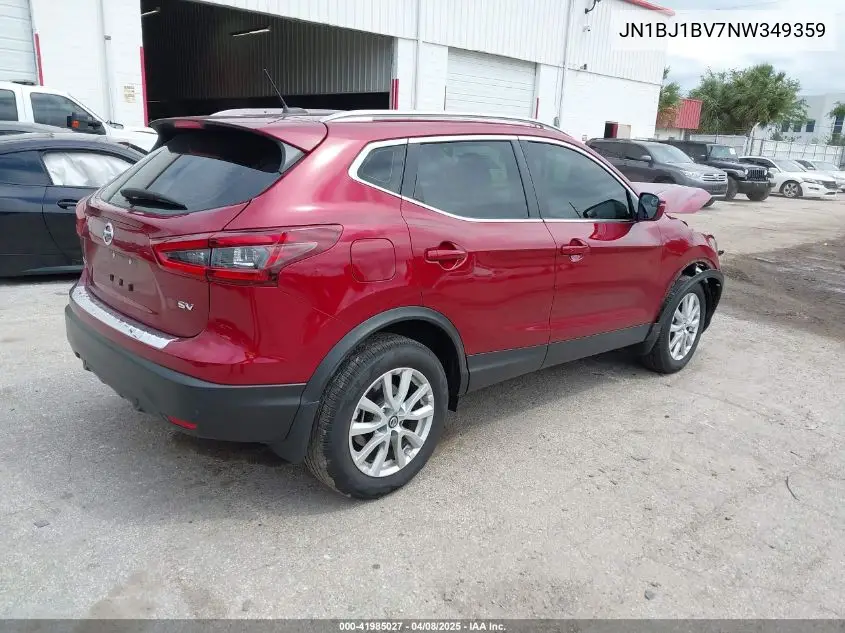 2022 Nissan Rogue Sport Sv Fwd Xtronic Cvt VIN: JN1BJ1BV7NW349359 Lot: 41985027