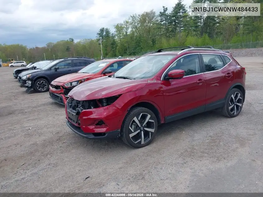 2022 Nissan Rogue Sport Sl Awd Xtronic Cvt VIN: JN1BJ1CW0NW484433 Lot: 42244986