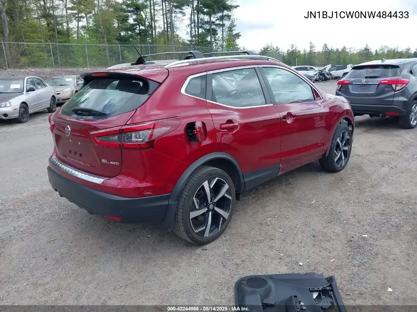 2022 Nissan Rogue Sport Sl Awd Xtronic Cvt VIN: JN1BJ1CW0NW484433 Lot: 42244986