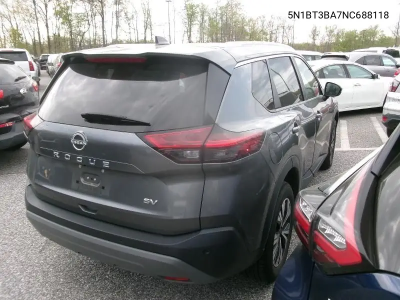 2022 Nissan Rogue Sv Fwd VIN: 5N1BT3BA7NC688118 Lot: 42250004