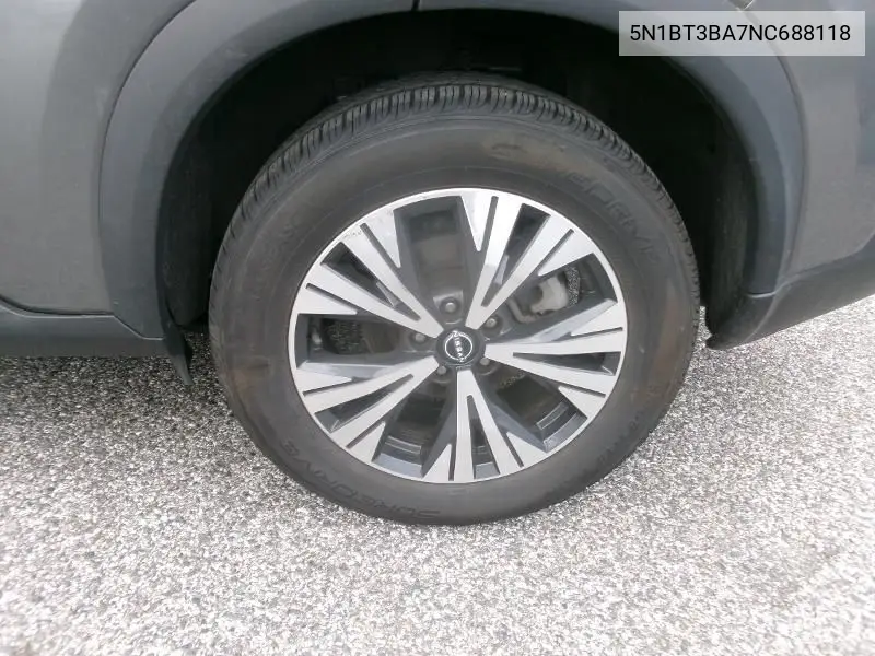 2022 Nissan Rogue Sv Fwd VIN: 5N1BT3BA7NC688118 Lot: 42250004