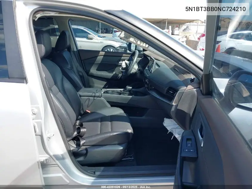 2022 Nissan Rogue Sv Intelligent Awd VIN: 5N1BT3BB0NC724210 Lot: 42251526