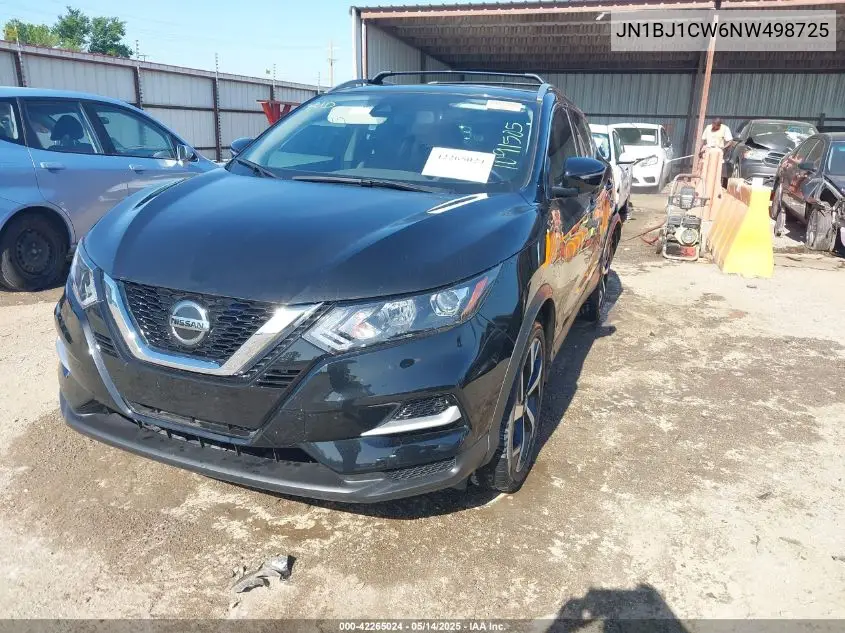 2022 Nissan Rogue Sport Sl Awd Xtronic Cvt VIN: JN1BJ1CW6NW498725 Lot: 42265024
