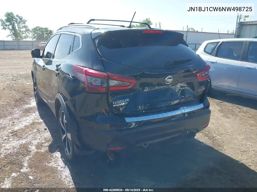 2022 Nissan Rogue Sport Sl Awd Xtronic Cvt VIN: JN1BJ1CW6NW498725 Lot: 42265024