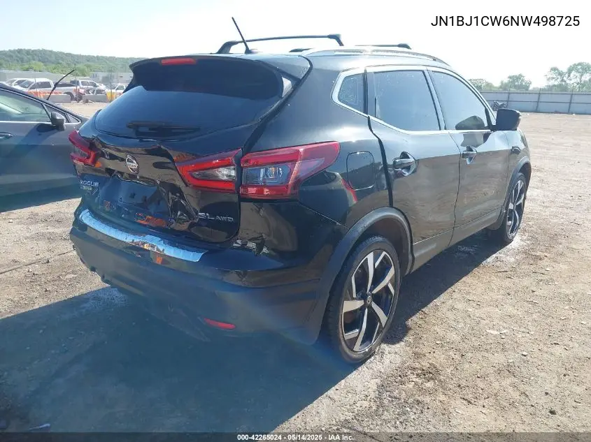 2022 Nissan Rogue Sport Sl Awd Xtronic Cvt VIN: JN1BJ1CW6NW498725 Lot: 42265024