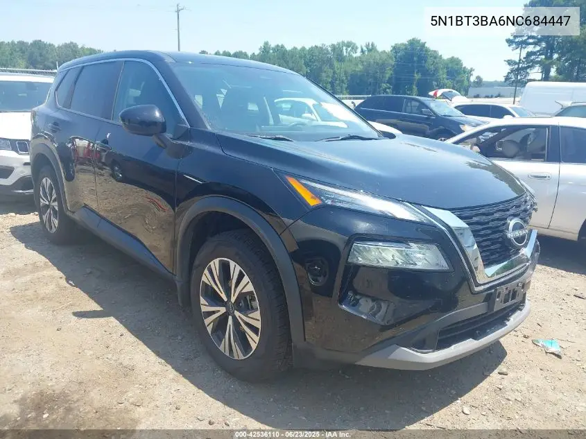2022 Nissan Rogue Sv Fwd VIN: 5N1BT3BA6NC684447 Lot: 42536110