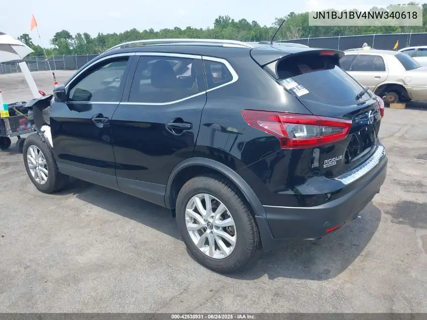 2022 Nissan Rogue Sport Sv Fwd Xtronic Cvt VIN: JN1BJ1BV4NW340618 Lot: 42538931