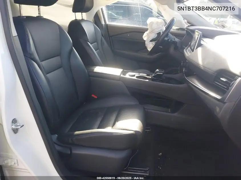 2022 Nissan Rogue Sv Intelligent Awd VIN: 5N1BT3BB4NC707216 Lot: 42550819