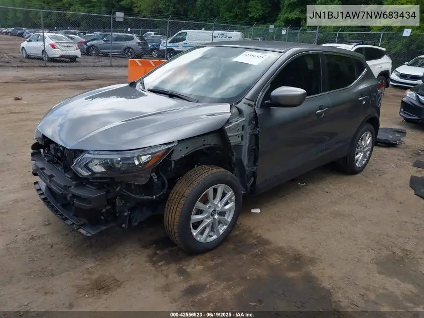 2022 Nissan Rogue Sport S Awd Xtronic Cvt VIN: JN1BJ1AW7NW683434 Lot: 42556523