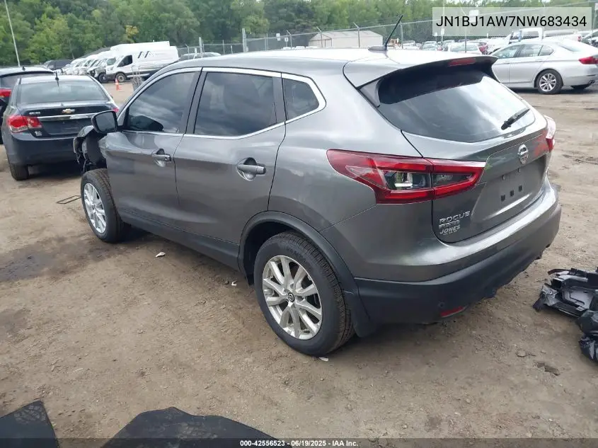 2022 Nissan Rogue Sport S Awd Xtronic Cvt VIN: JN1BJ1AW7NW683434 Lot: 42556523