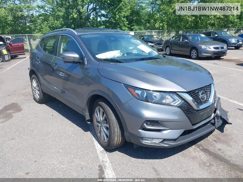2022 Nissan Rogue Sport Sv Awd Xtronic Cvt VIN: JN1BJ1BW1NW487214 Lot: 42578344