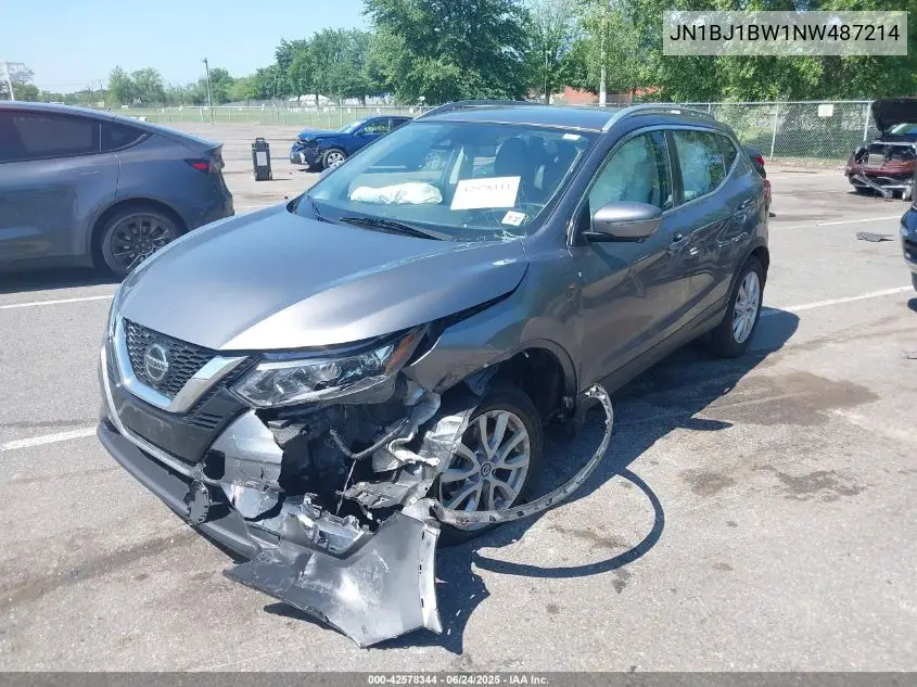 2022 Nissan Rogue Sport Sv Awd Xtronic Cvt VIN: JN1BJ1BW1NW487214 Lot: 42578344