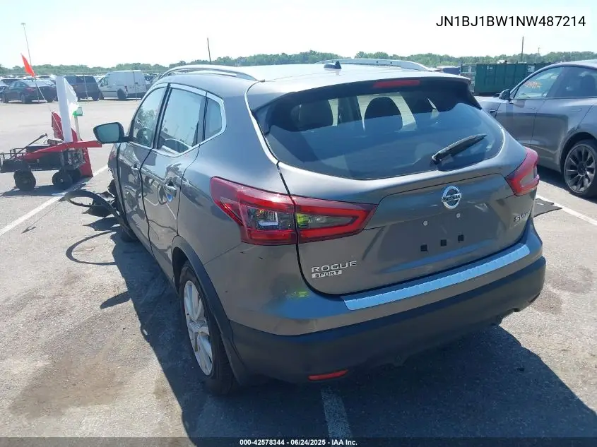 2022 Nissan Rogue Sport Sv Awd Xtronic Cvt VIN: JN1BJ1BW1NW487214 Lot: 42578344