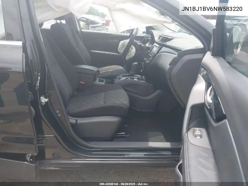 2022 Nissan Rogue Sport Sv Fwd Xtronic Cvt VIN: JN1BJ1BV6NW583220 Lot: 42580148