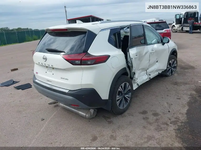 2022 Nissan Rogue Sv Intelligent Awd VIN: JN8BT3BB1NW336863 Lot: 42582806