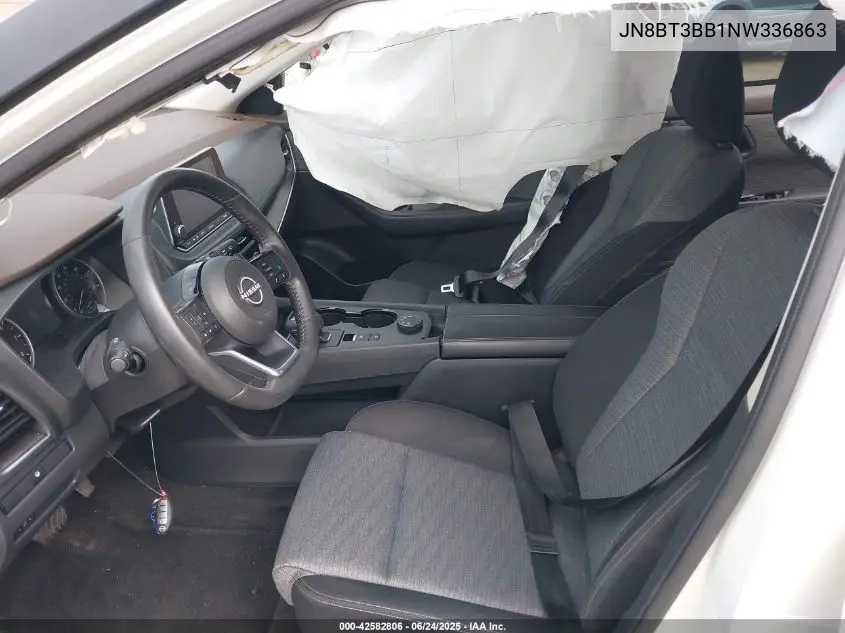 2022 Nissan Rogue Sv Intelligent Awd VIN: JN8BT3BB1NW336863 Lot: 42582806