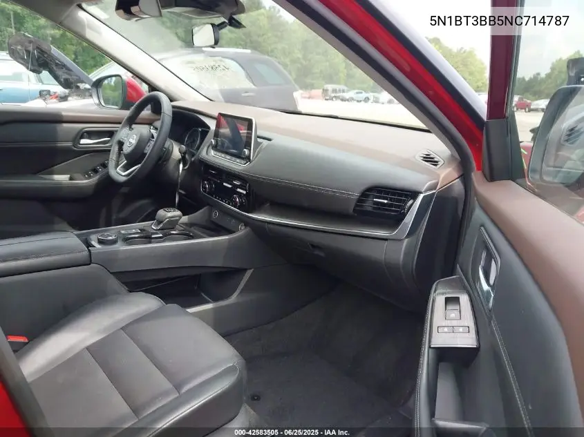 2022 Nissan Rogue Sv Intelligent Awd VIN: 5N1BT3BB5NC714787 Lot: 42583505