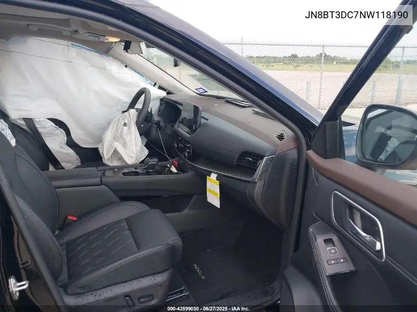 2022 Nissan Rogue Platinum Fwd VIN: JN8BT3DC7NW118190 Lot: 42599030