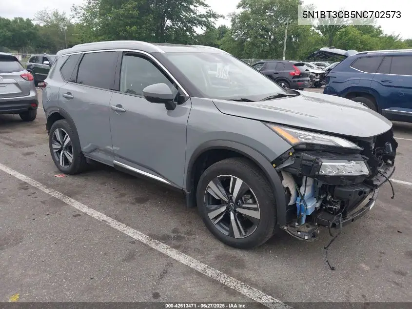 2022 Nissan Rogue Sl Intelligent Awd VIN: 5N1BT3CB5NC702573 Lot: 42613471