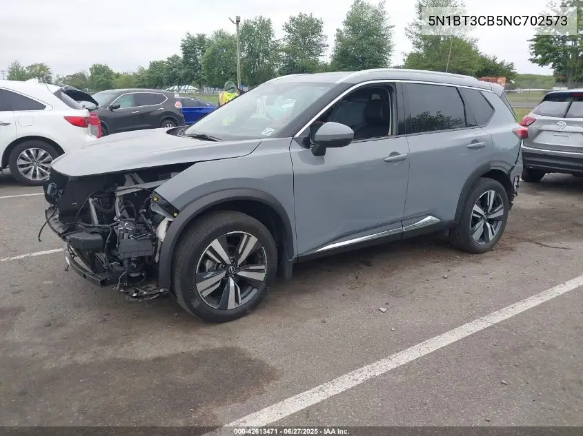 2022 Nissan Rogue Sl Intelligent Awd VIN: 5N1BT3CB5NC702573 Lot: 42613471