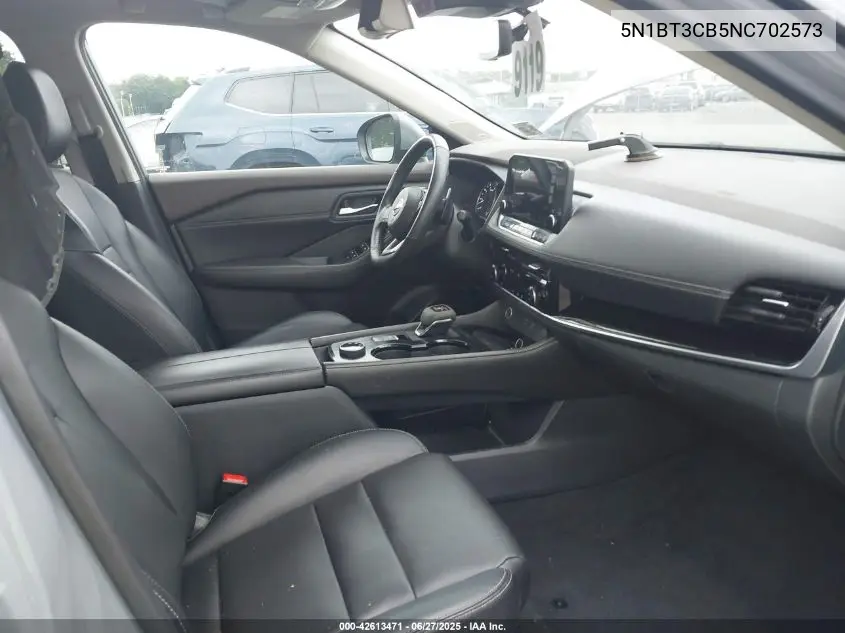2022 Nissan Rogue Sl Intelligent Awd VIN: 5N1BT3CB5NC702573 Lot: 42613471