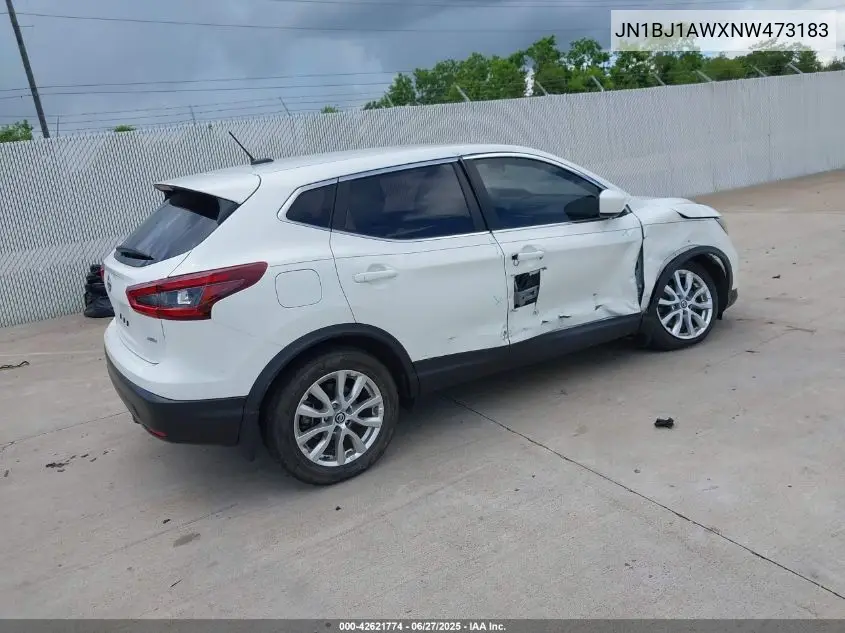 2022 Nissan Rogue Sport S Awd Xtronic Cvt VIN: JN1BJ1AWXNW473183 Lot: 42621774