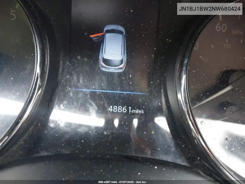 2022 Nissan Rogue Sport Sv Awd Xtronic Cvt VIN: JN1BJ1BW2NW680424 Lot: 42671444