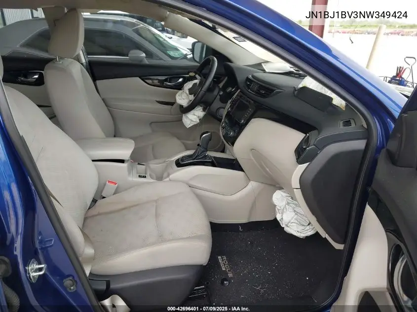 2022 Nissan Rogue Sport Sv Fwd Xtronic Cvt VIN: JN1BJ1BV3NW349424 Lot: 42696401