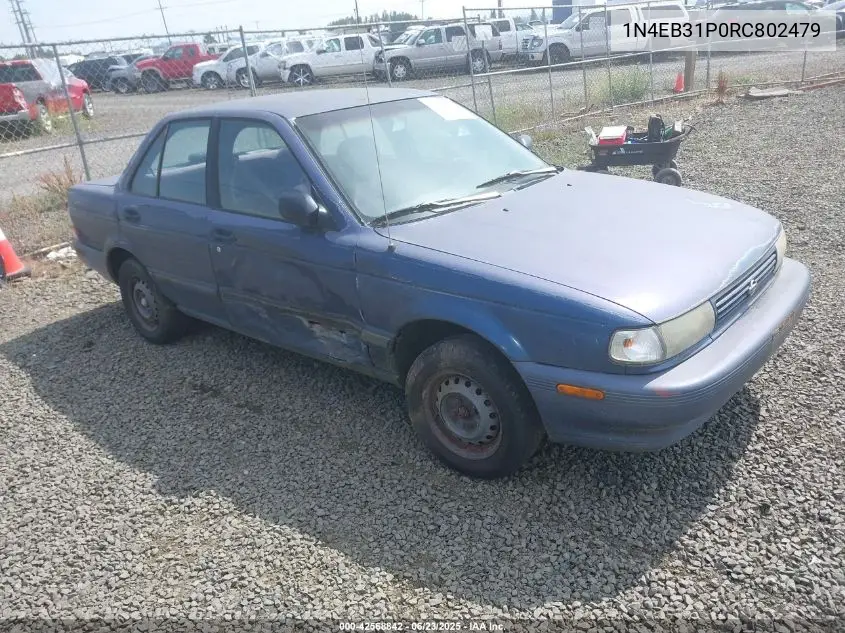 1994 Nissan Sentra E/Xe/Gxe/Le VIN: 1N4EB31P0RC802479 Lot: 42568842