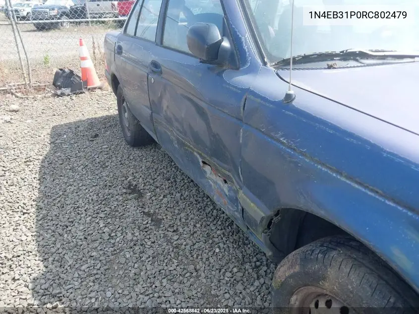 1994 Nissan Sentra E/Xe/Gxe/Le VIN: 1N4EB31P0RC802479 Lot: 42568842