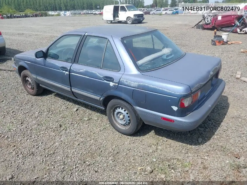 1994 Nissan Sentra E/Xe/Gxe/Le VIN: 1N4EB31P0RC802479 Lot: 42568842