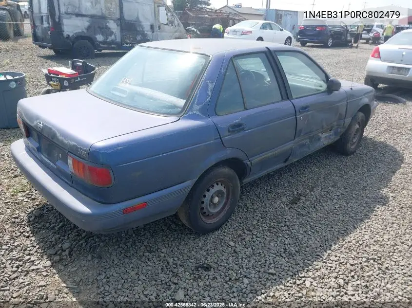 1994 Nissan Sentra E/Xe/Gxe/Le VIN: 1N4EB31P0RC802479 Lot: 42568842