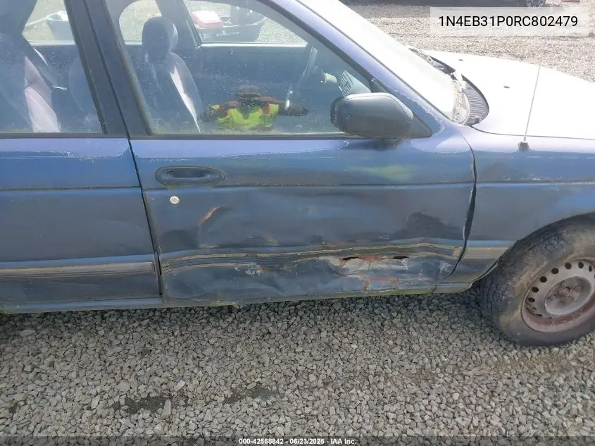 1994 Nissan Sentra E/Xe/Gxe/Le VIN: 1N4EB31P0RC802479 Lot: 42568842