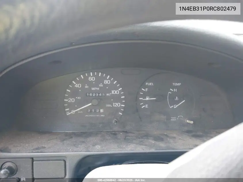 1994 Nissan Sentra E/Xe/Gxe/Le VIN: 1N4EB31P0RC802479 Lot: 42568842