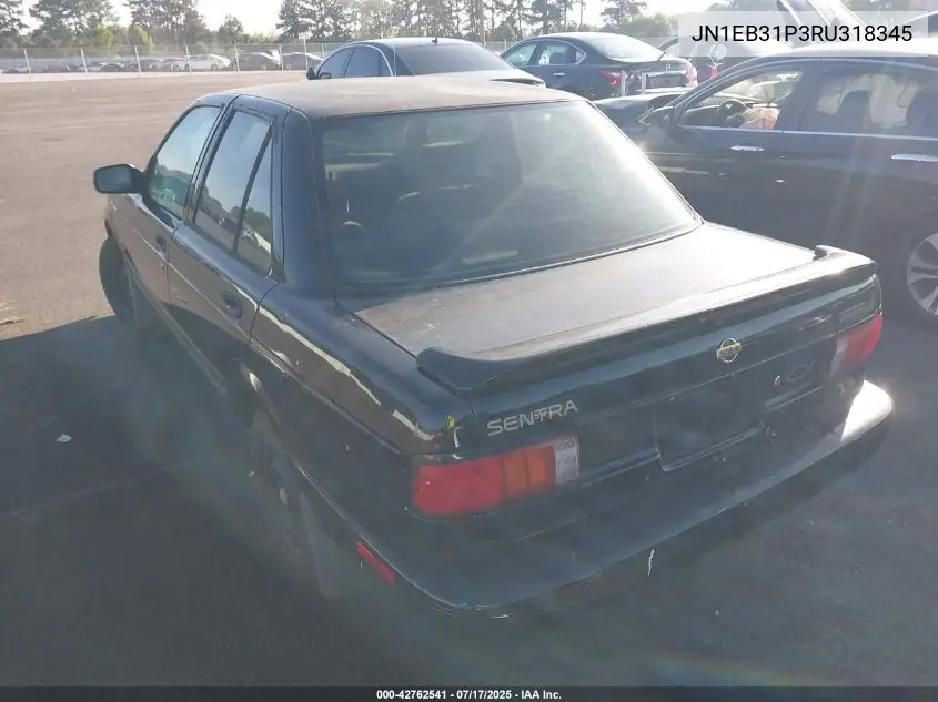1994 Nissan Sentra E/Xe/Gxe/Le VIN: JN1EB31P3RU318345 Lot: 42762541