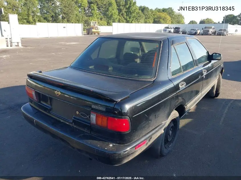 1994 Nissan Sentra E/Xe/Gxe/Le VIN: JN1EB31P3RU318345 Lot: 42762541