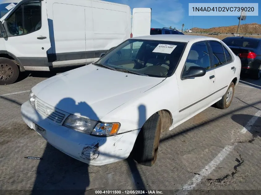 1995 Nissan Sentra VIN: 1N4AD41D2VC739020 Lot: 41011500