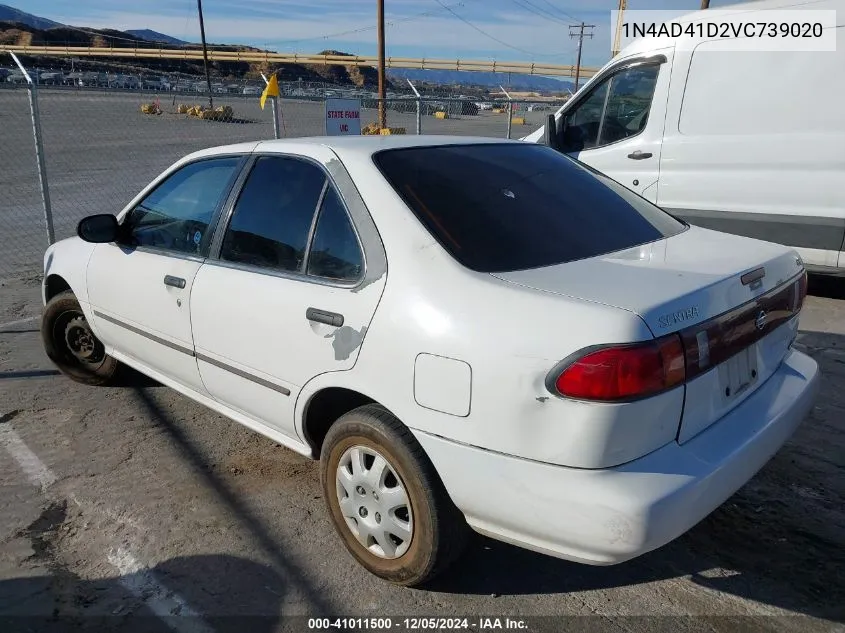 1995 Nissan Sentra VIN: 1N4AD41D2VC739020 Lot: 41011500