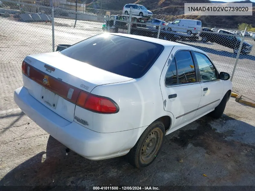 1995 Nissan Sentra VIN: 1N4AD41D2VC739020 Lot: 41011500