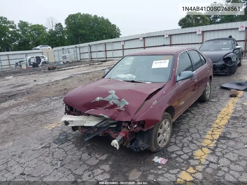 1995 Nissan Sentra Xe/Gxe/Gle VIN: 1N4AB41D0SC768561 Lot: 42338682