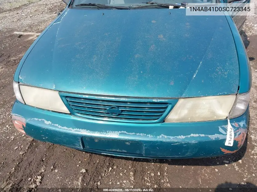 1995 Nissan Sentra Xe/Gxe/Gle VIN: 1N4AB41D0SC723345 Lot: 42490206