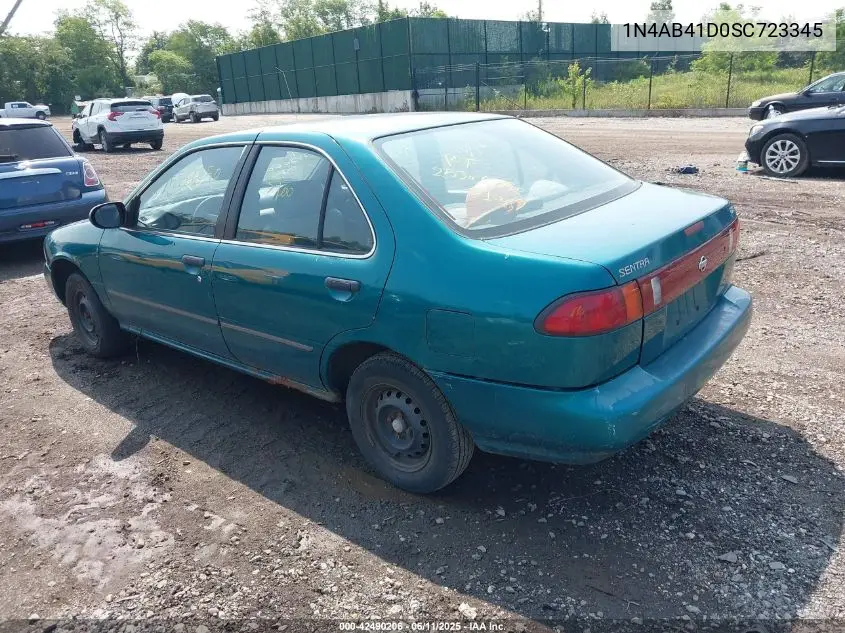 1995 Nissan Sentra Xe/Gxe/Gle VIN: 1N4AB41D0SC723345 Lot: 42490206