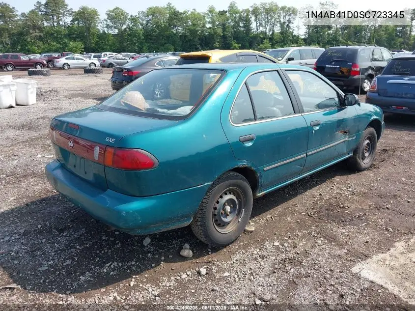 1995 Nissan Sentra Xe/Gxe/Gle VIN: 1N4AB41D0SC723345 Lot: 42490206