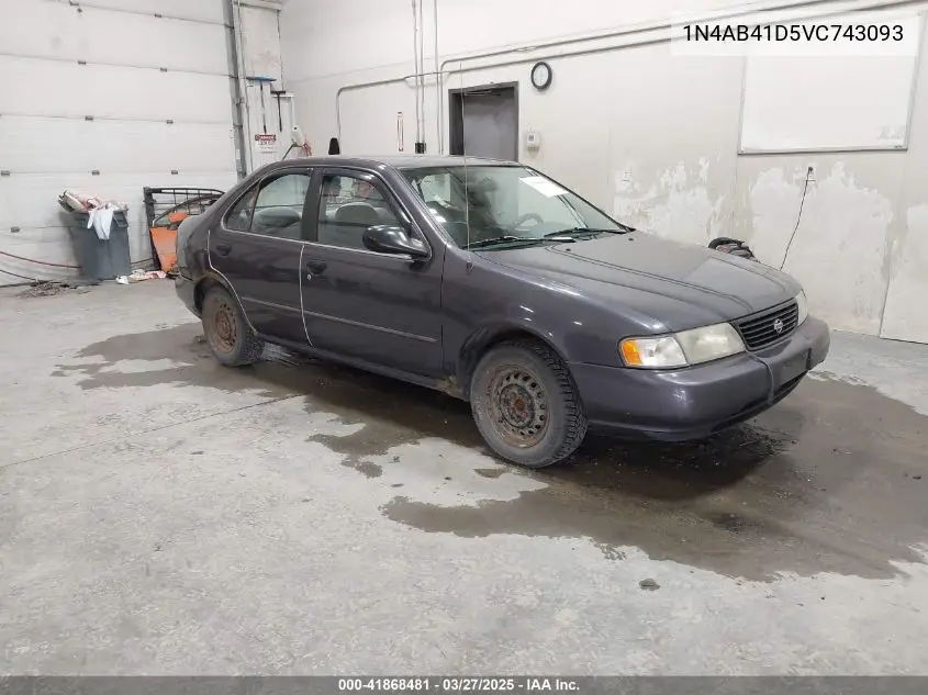 1997 Nissan Sentra Gle/Gxe/Xe VIN: 1N4AB41D5VC743093 Lot: 41868481