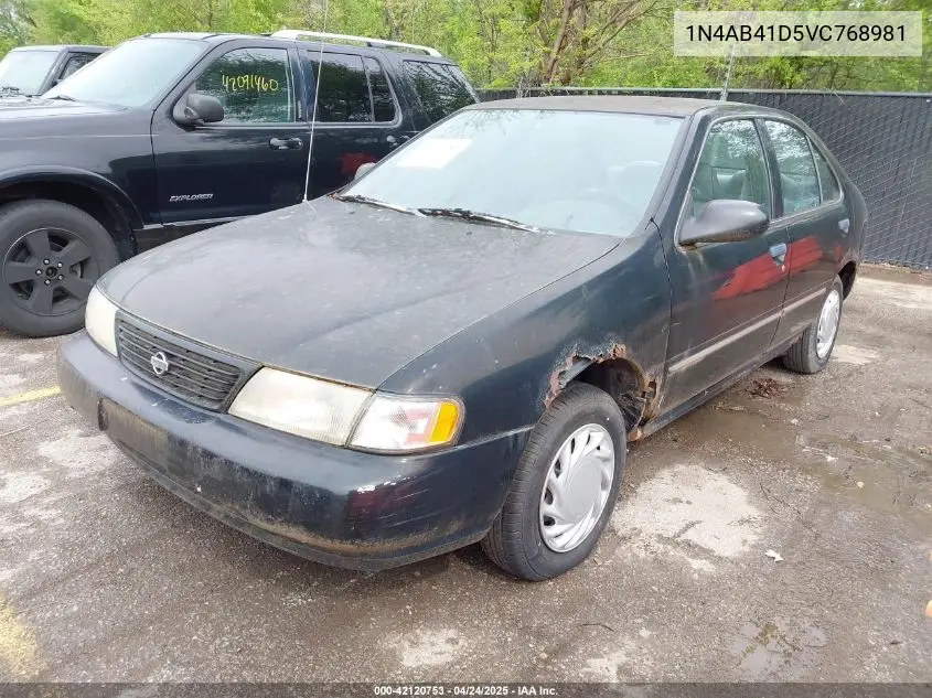 1997 Nissan Sentra Gle/Gxe/Xe VIN: 1N4AB41D5VC768981 Lot: 42120753