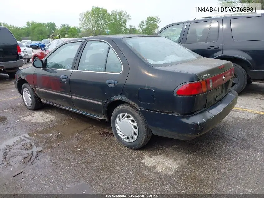 1997 Nissan Sentra Gle/Gxe/Xe VIN: 1N4AB41D5VC768981 Lot: 42120753
