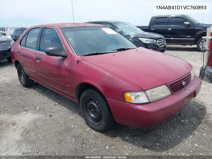 1997 Nissan Sentra Gle/Gxe/Xe VIN: 1N4AB41D1VC760893 Lot: 42329552